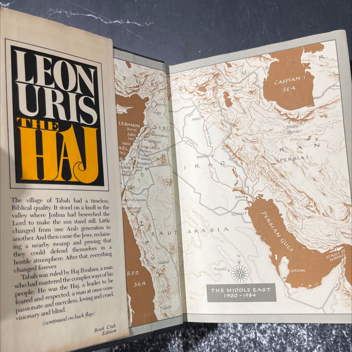 the haj book, by Leon Uris, 1984 Hardcover image 4