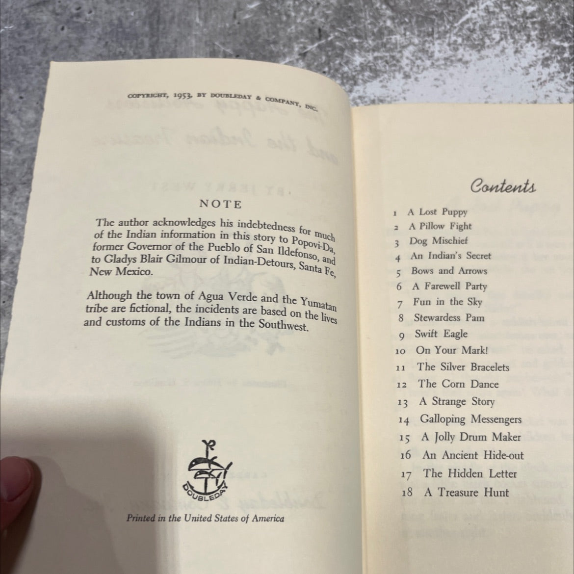the happy hollisters and the indian treasure book, by jerry west, 1953 Hardcover image 3