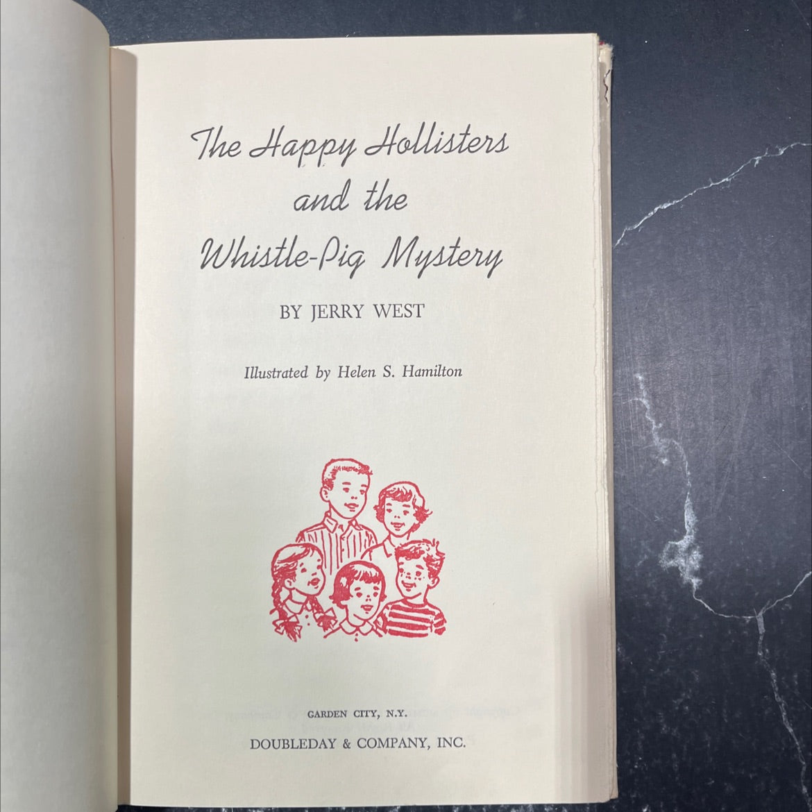 the happy hollisters and the whistle-pig mystery book, by jerry west, 1964 Hardcover image 2