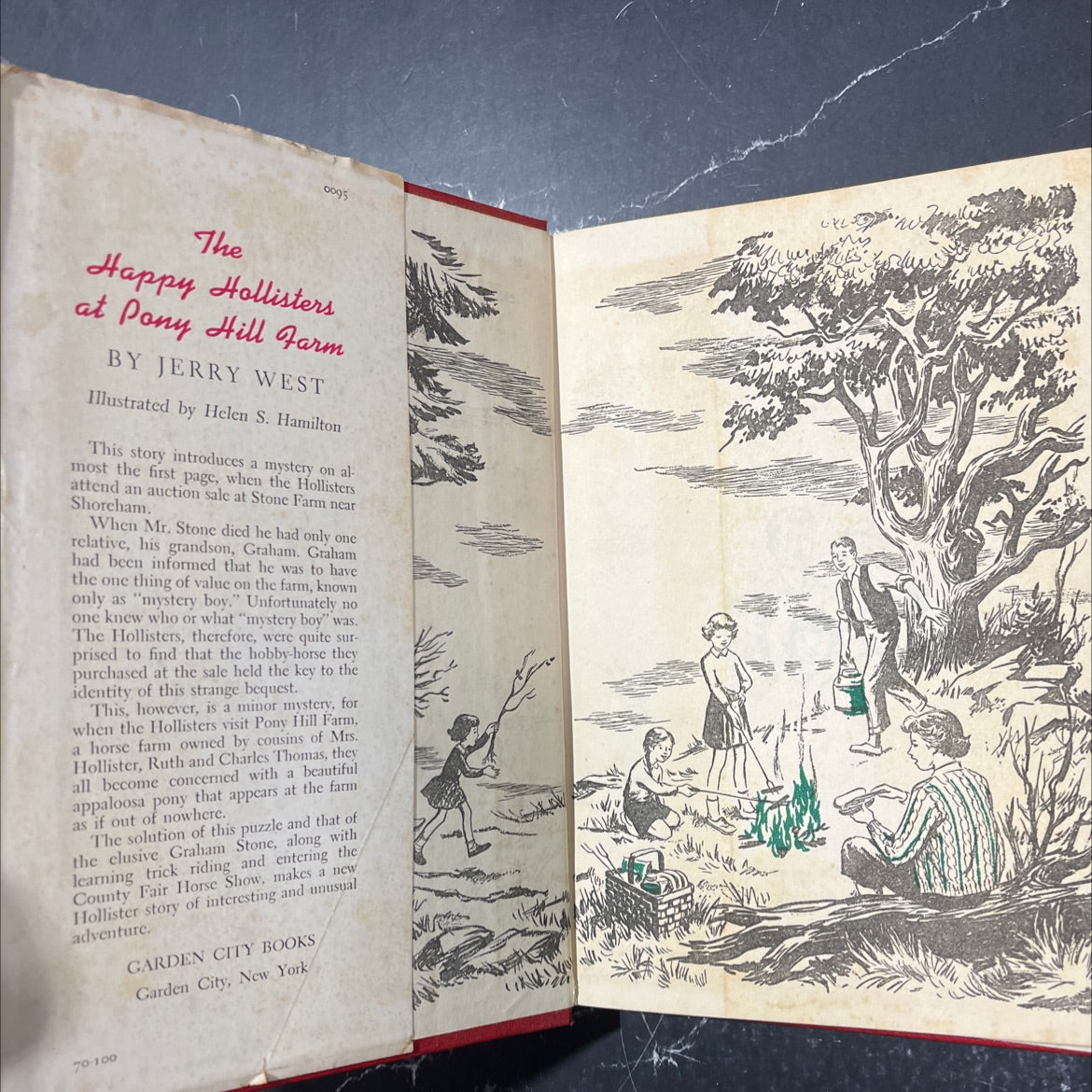 the happy hollisters at pony hill farm book, by jerry west, 1956 Hardcover image 4