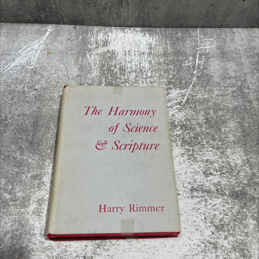 the harmony of science and scripture book, by harry rimmer, 1936 Hardcover image 1