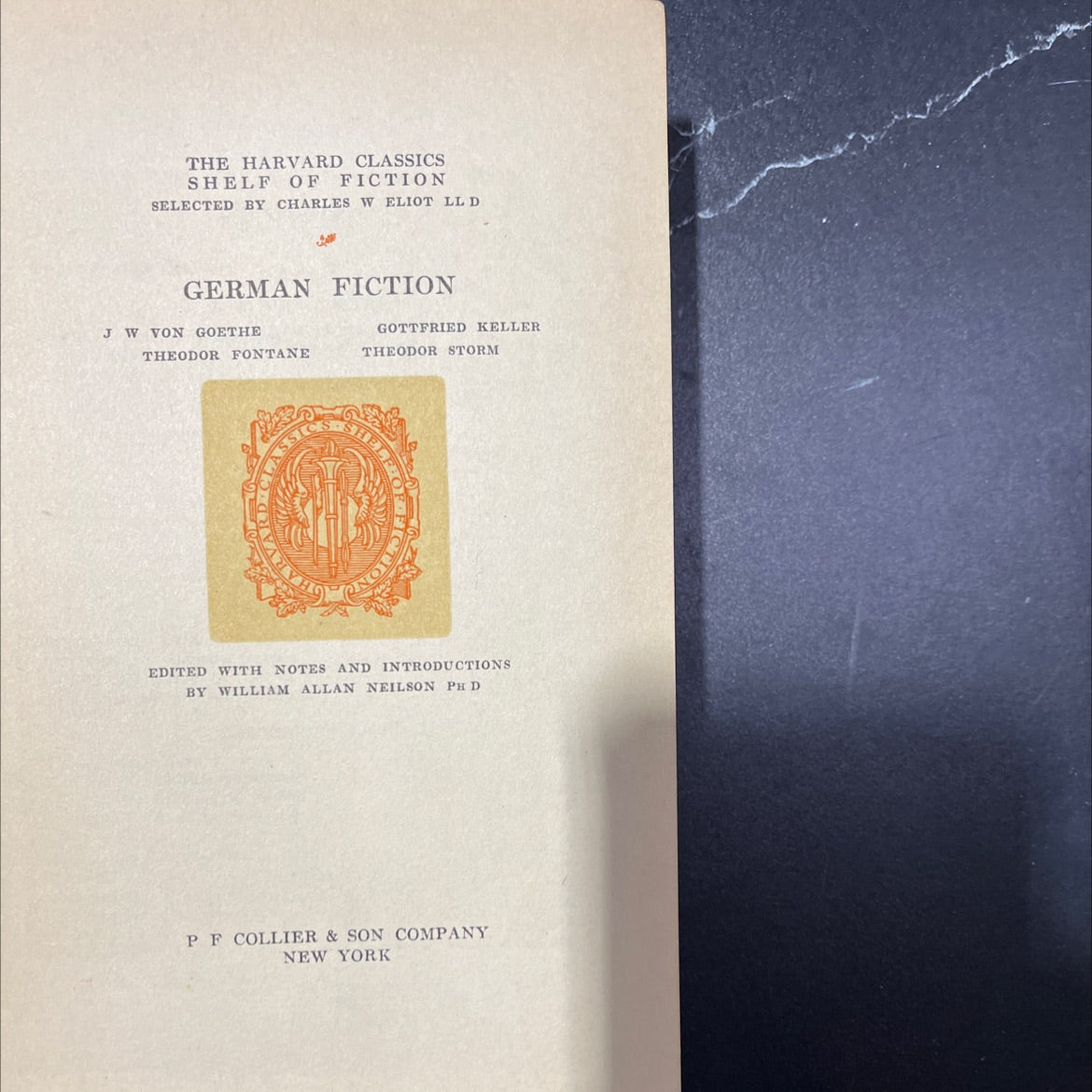 the harvard classics shelf of fiction book, by charles w eliot, 1917 Hardcover, Antique image 2
