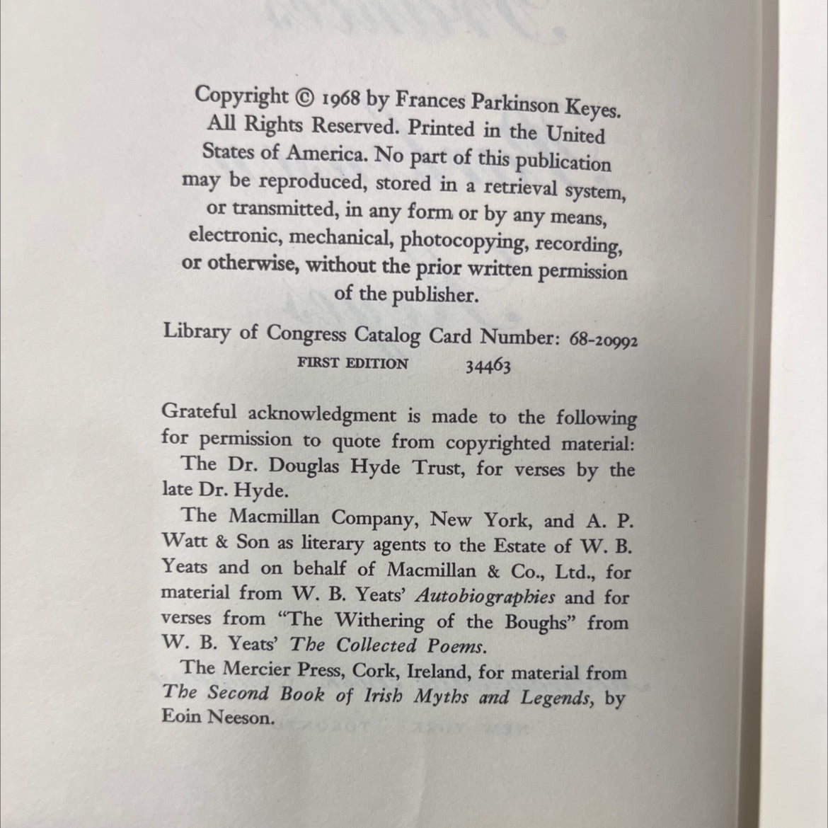 the heritage book, by Frances Parkinson Keyes, 1968 Hardcover image 3