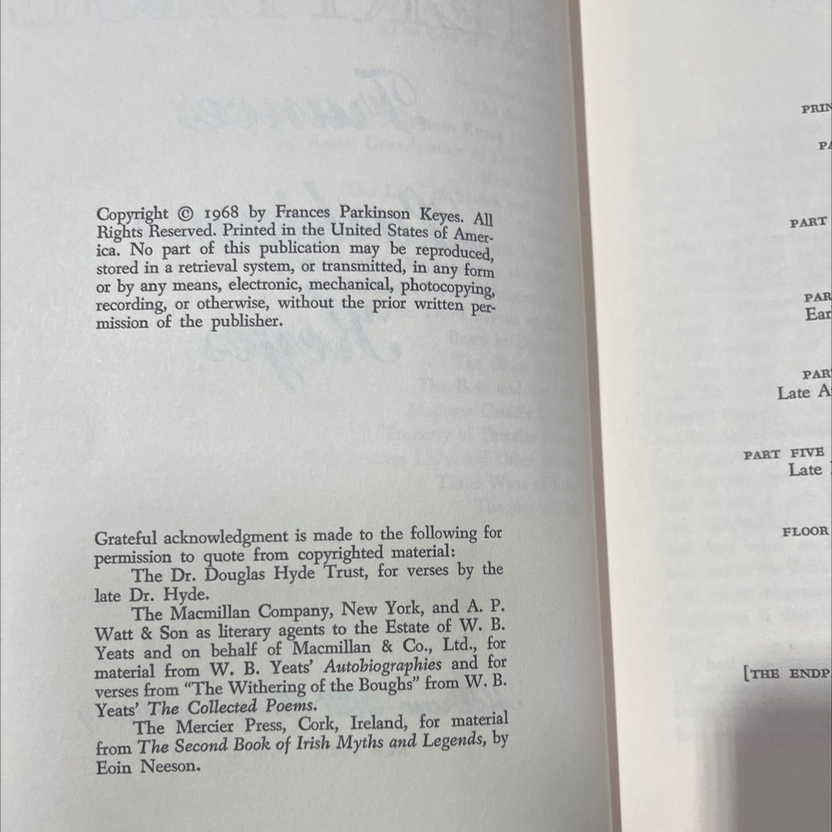 the heritage book, by Frances Parkinson Keyes, 1968 Hardcover image 3