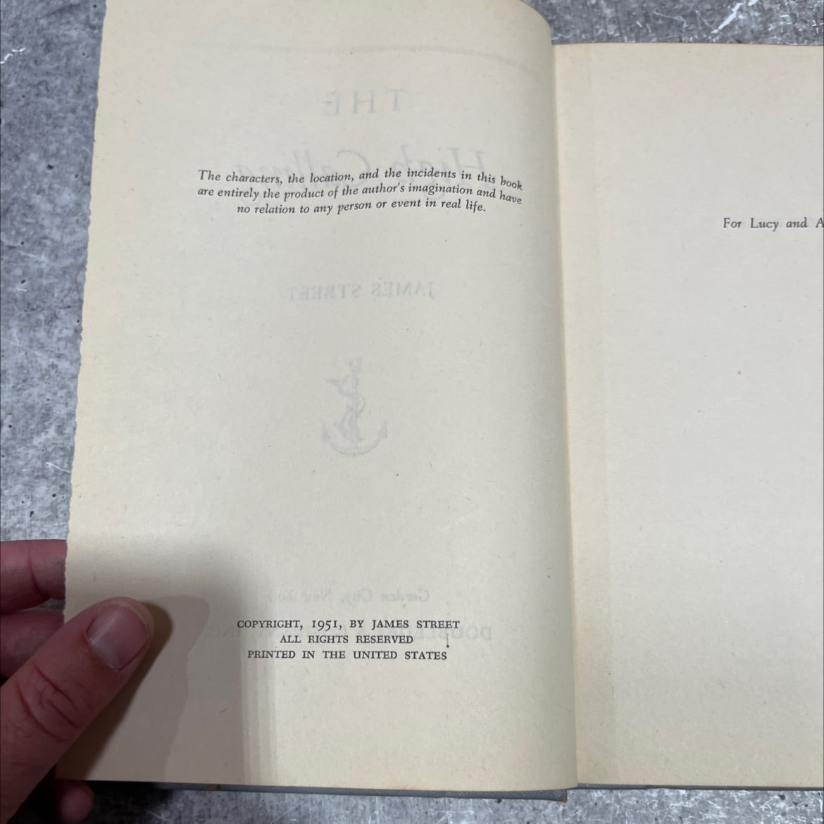 the high calling book, by james street, 1951 Hardcover image 3