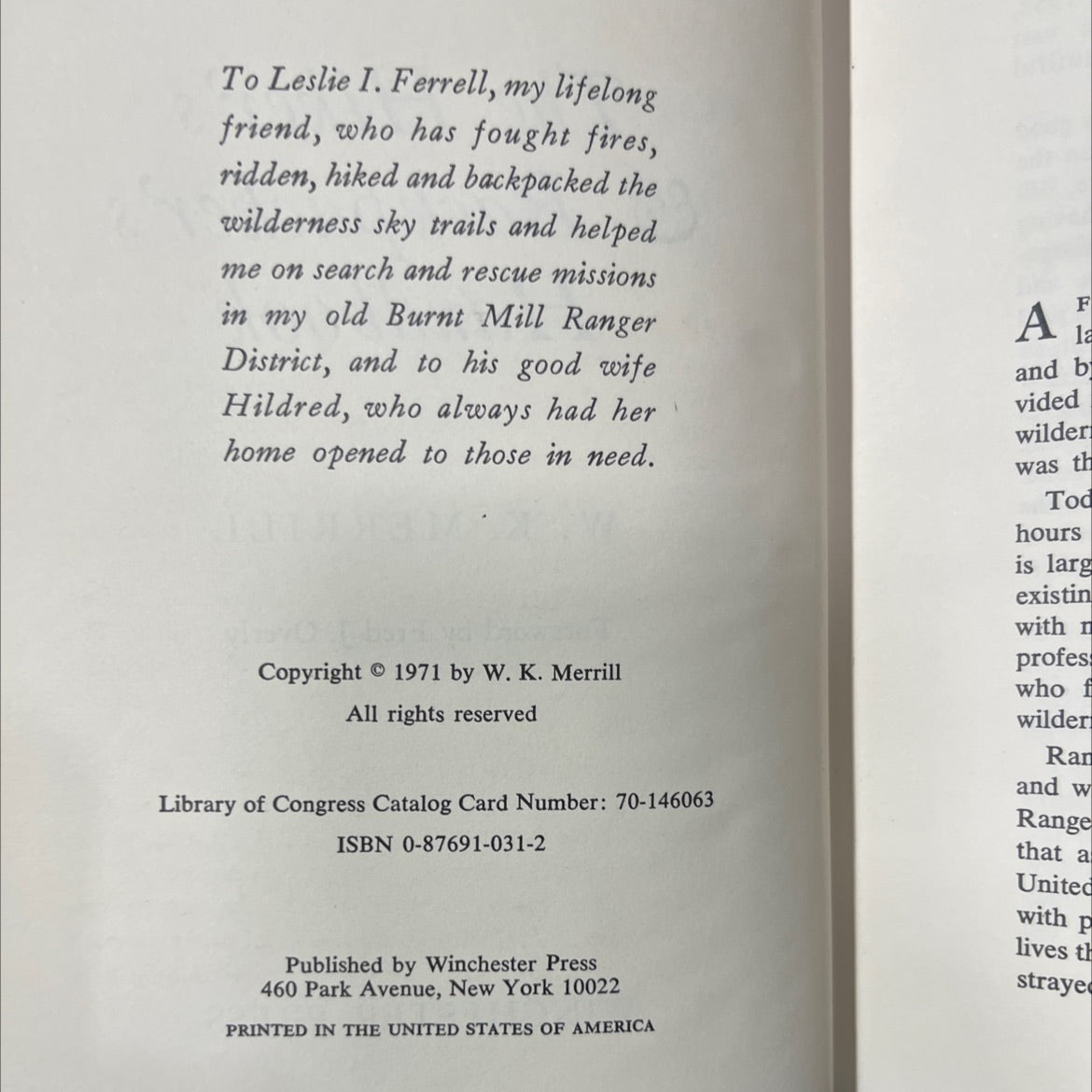 the hiker's & backpacker's handbook book, by w. k. merrill, 1971 Hardcover image 3