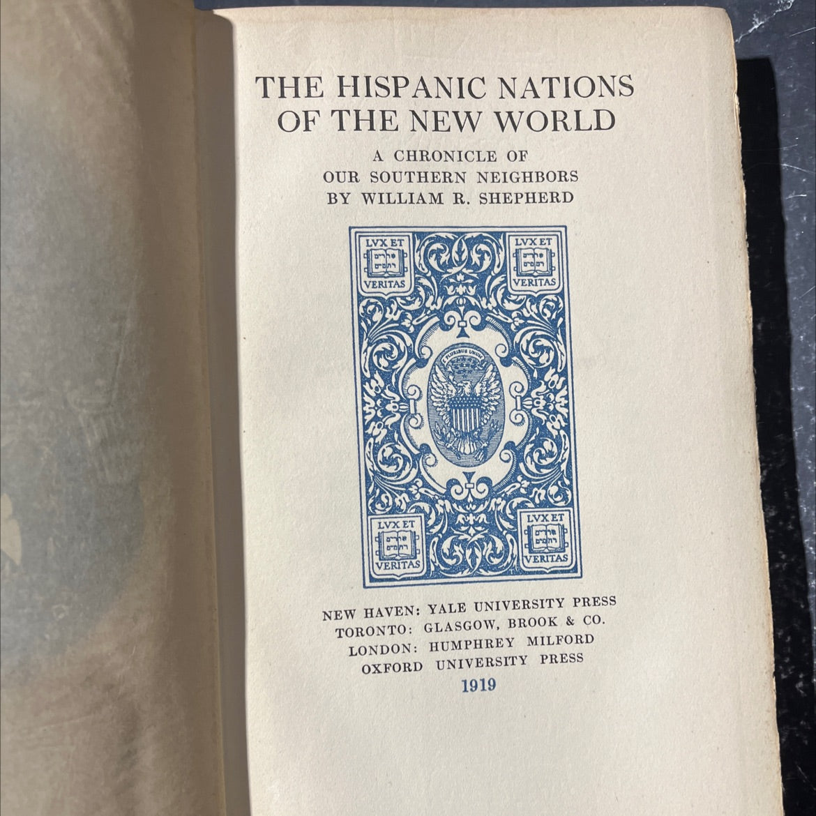 the hispanic nations of the new world a chronicle of our southern neighbors book, by william r. shepherd, 1919 Hardcover image 2