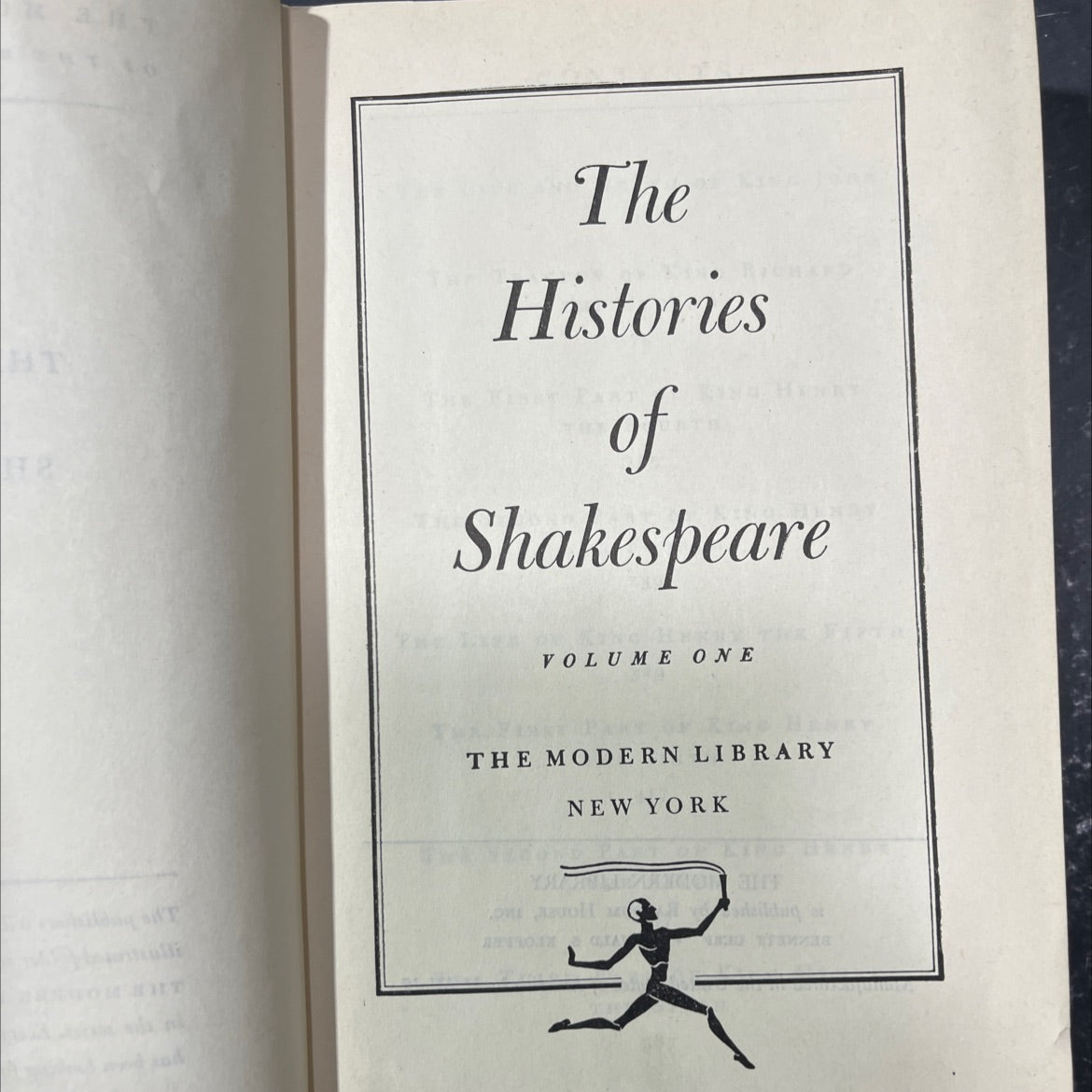 the histories of shakespeare t volume one book, by unknown, 1970 Hardcover image 2
