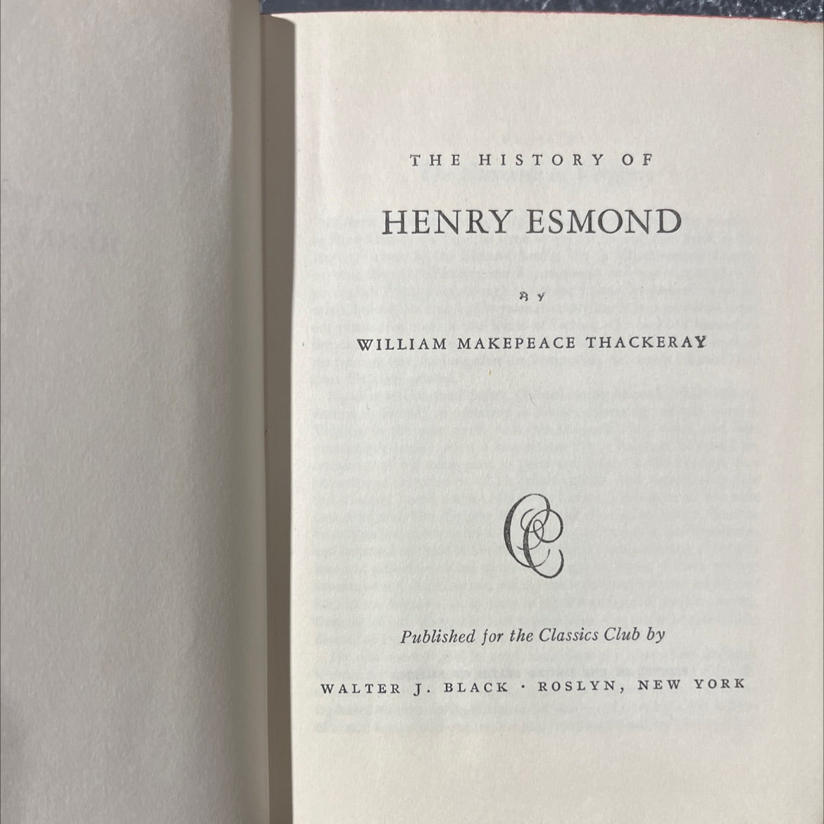 the history of henry esmond book, by william makepeace thackeray, 1970 Hardcover image 2