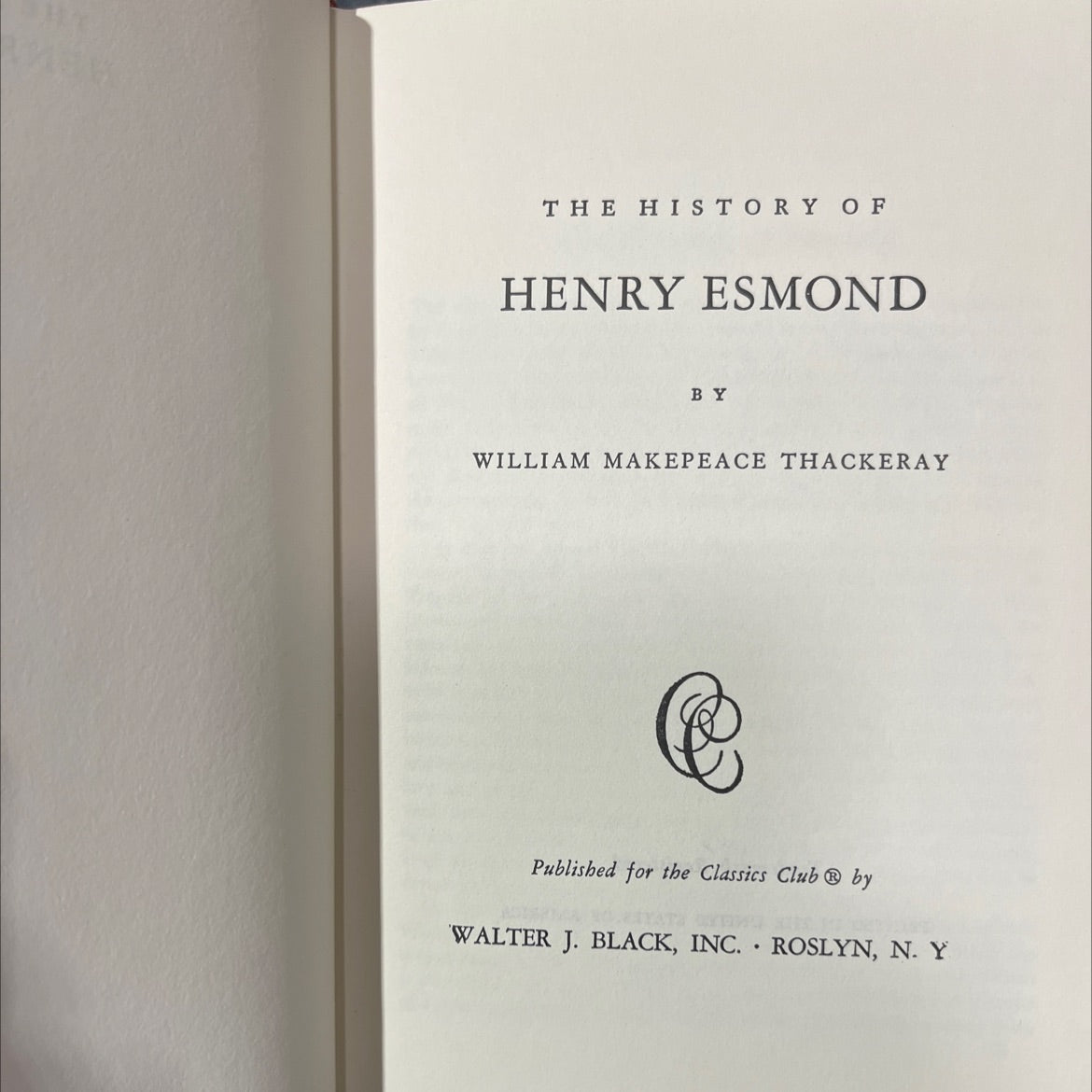 the history of henry esmond book, by william makepeace thackeray, 1970 Hardcover image 2