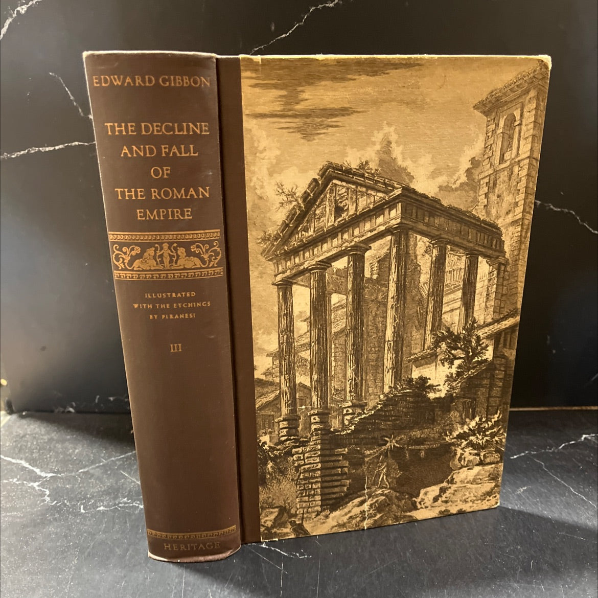 the history of the decline & fall of the roman empire book, by edward gibbon, 1946 Hardcover image 1