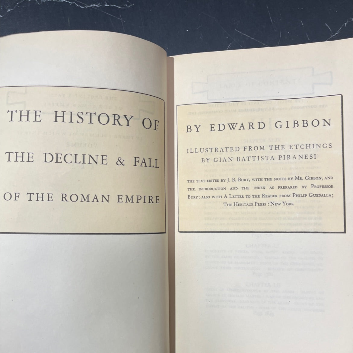 the history of the decline & fall of the roman empire book, by edward gibbon, 1946 Hardcover image 2