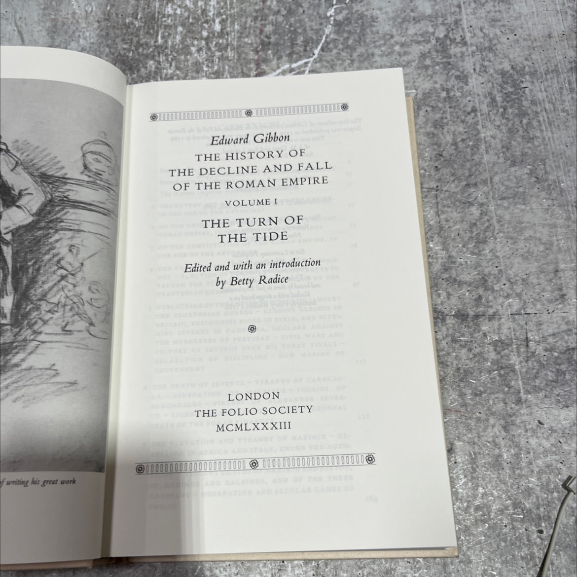 the history of the decline and fall of the roman empire volume i the turn of the tide book, by edward gibbon, 2011 image 2