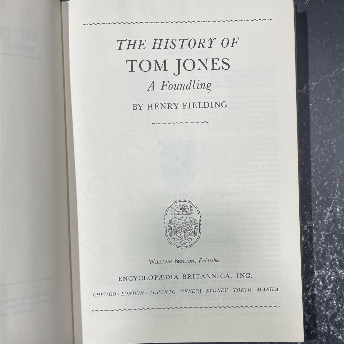 the history of tom jones a foundling book, by henry fielding, 1952 Hardcover image 2