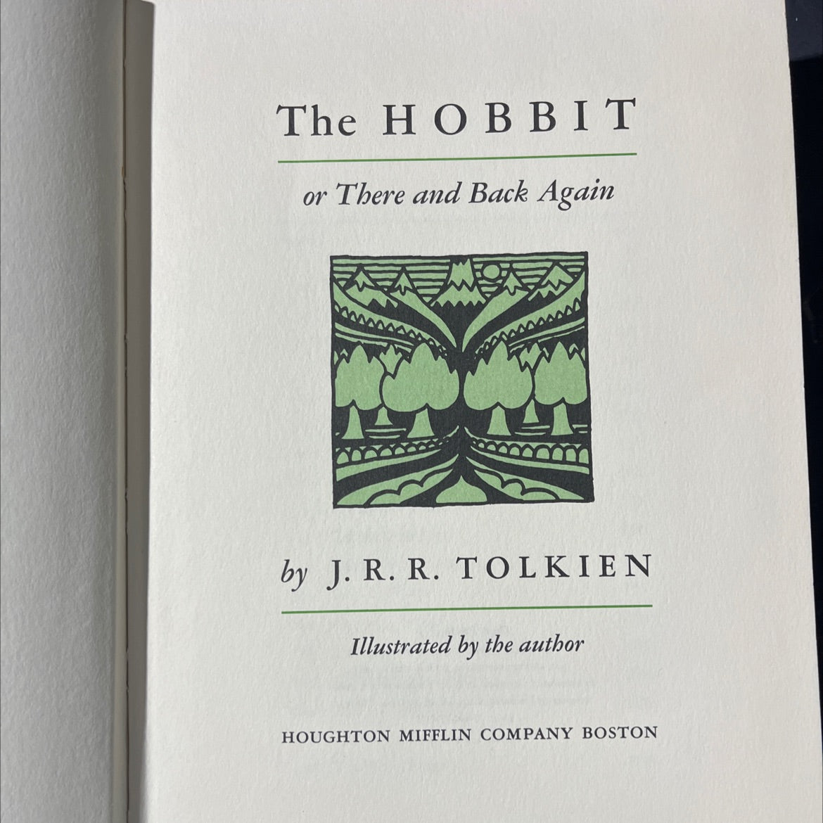 the hobbit or there and back again book, by j. r. r. tolkien, 1966 Hardcover image 2