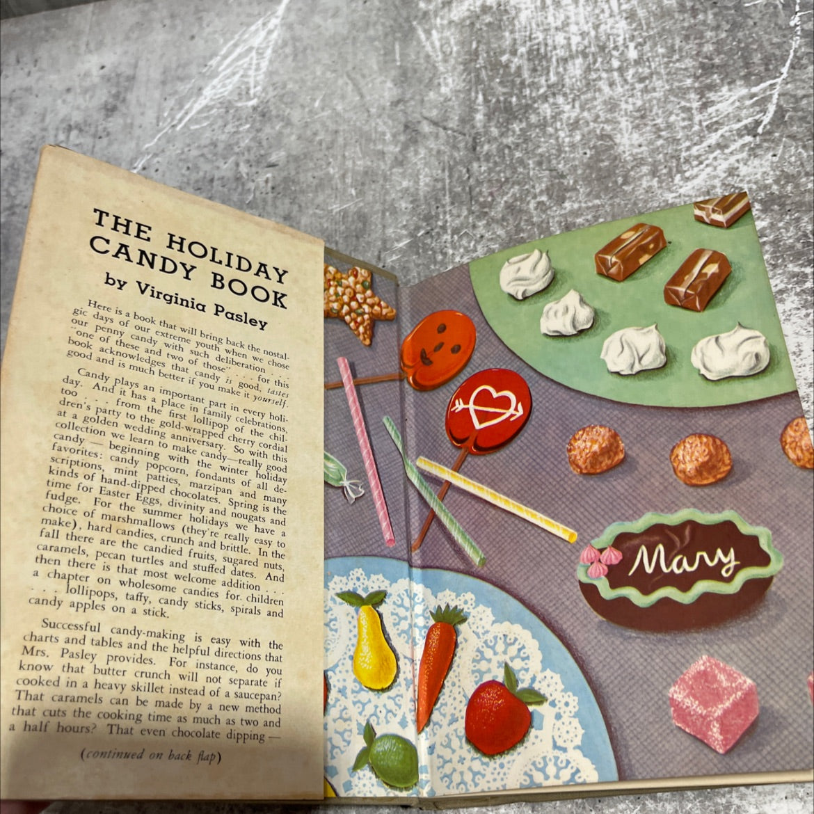 the holiday candy book book, by virginia pasley, 1952 Hardcover image 4