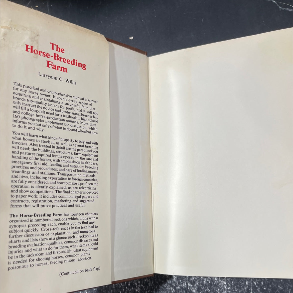 the horse-breeding farm book, by Larryann C. Willis, 1985 Hardcover image 4