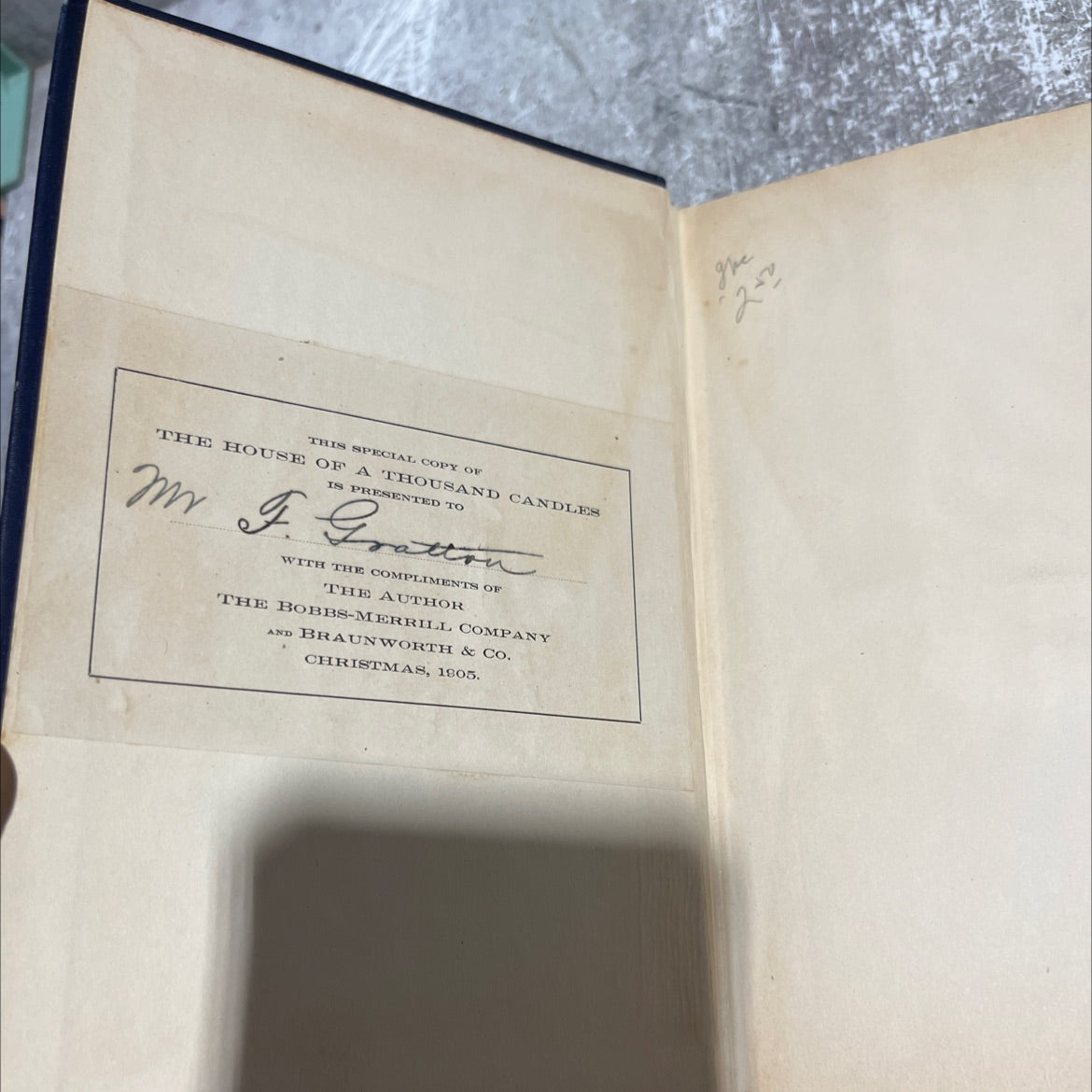the house of a thousand candles book, by meredith nicholson, 1905 Hardcover image 4