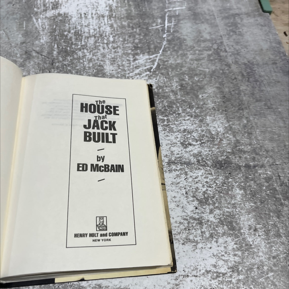 the house that jack built book, by ed mcbain, 1988 Hardcover image 2