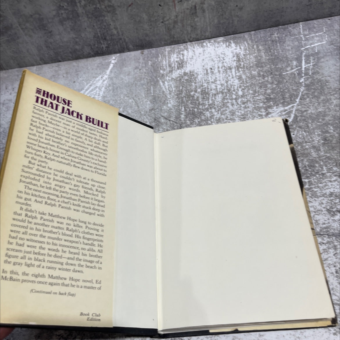 the house that jack built book, by ed mcbain, 1988 Hardcover image 4