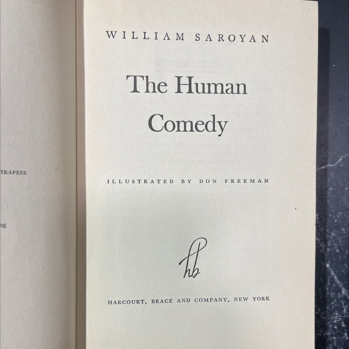 the human comedy book, by william saroyan, 1943 Hardcover image 2