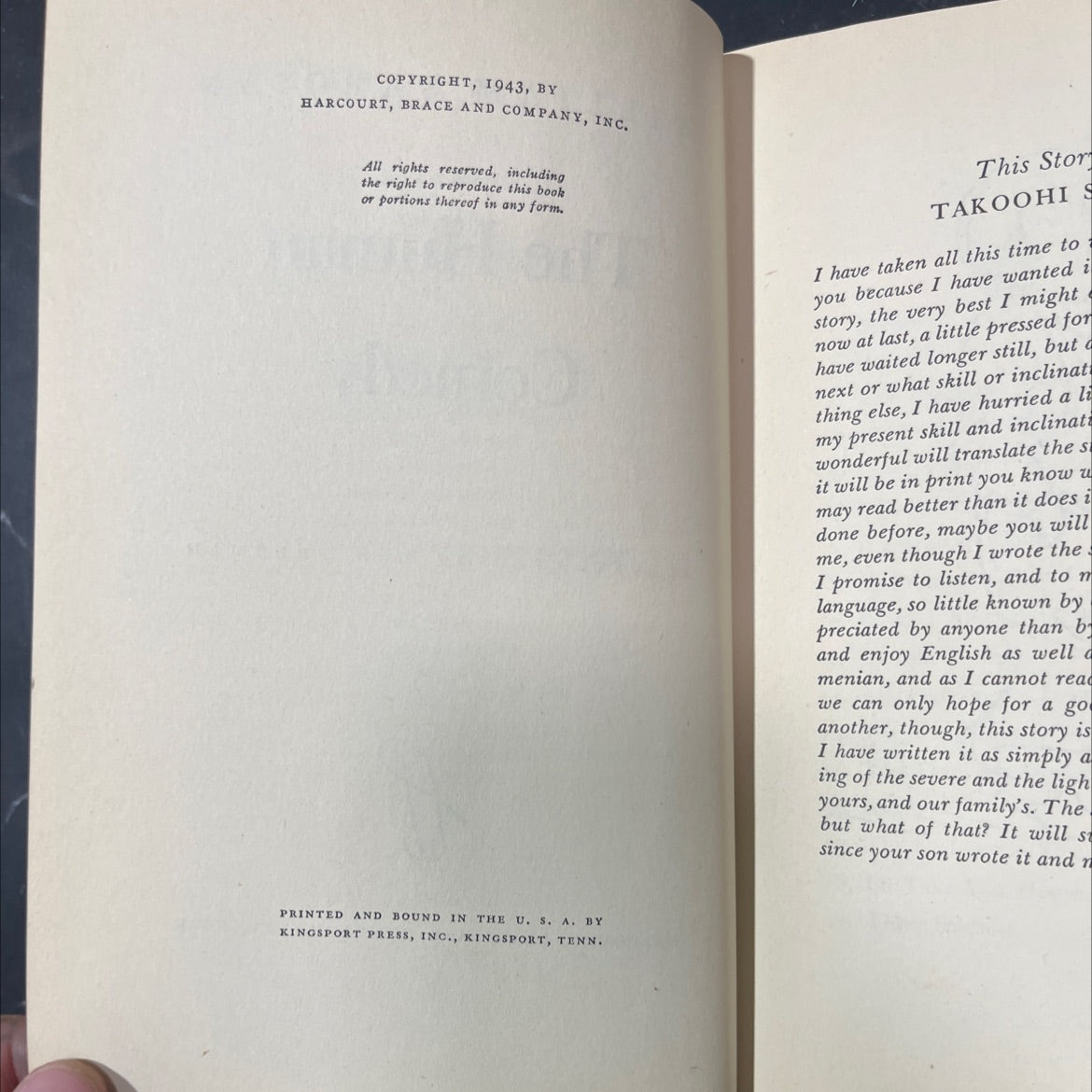 the human comedy book, by william saroyan, 1943 Hardcover image 3