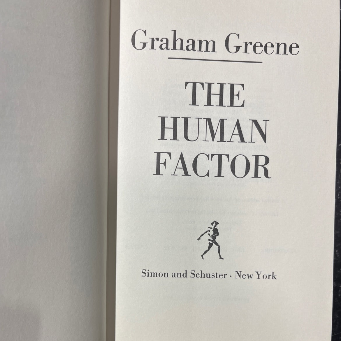 the human factor book, by graham greene, 1978 Hardcover image 2