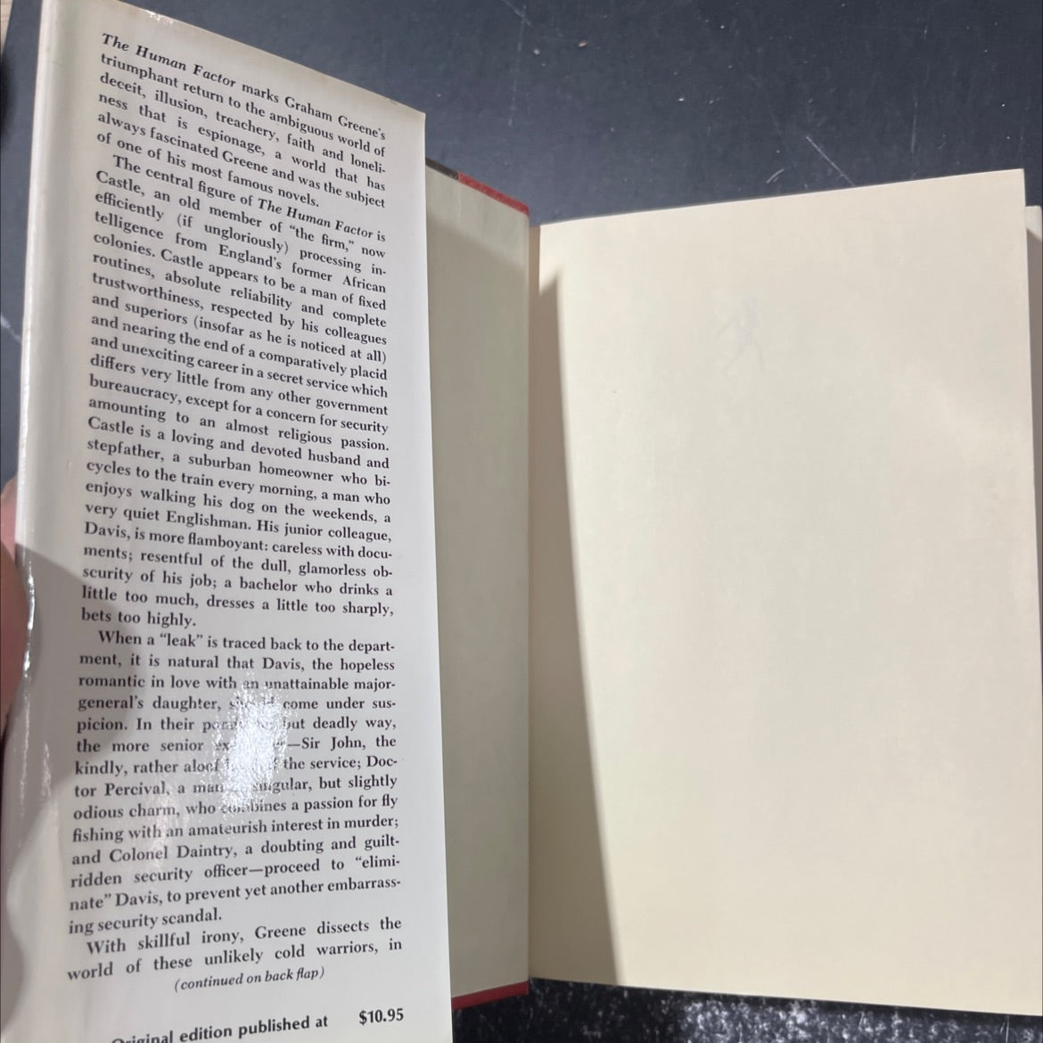 the human factor book, by graham greene, 1978 Hardcover image 4