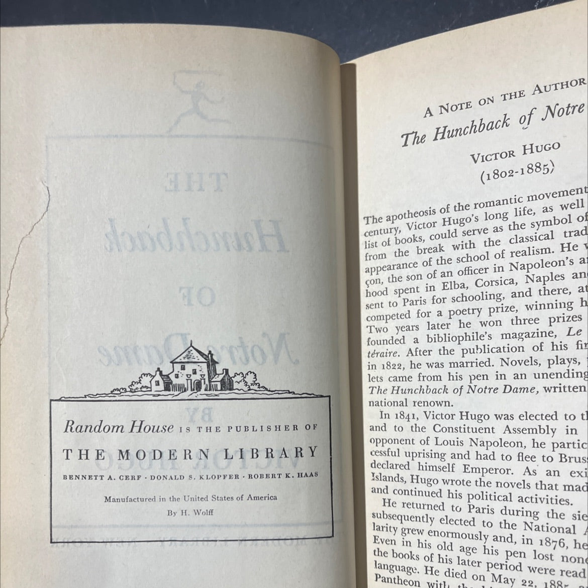 the hunchback of notre dame book, by victor hugo, 1970 Hardcover image 3