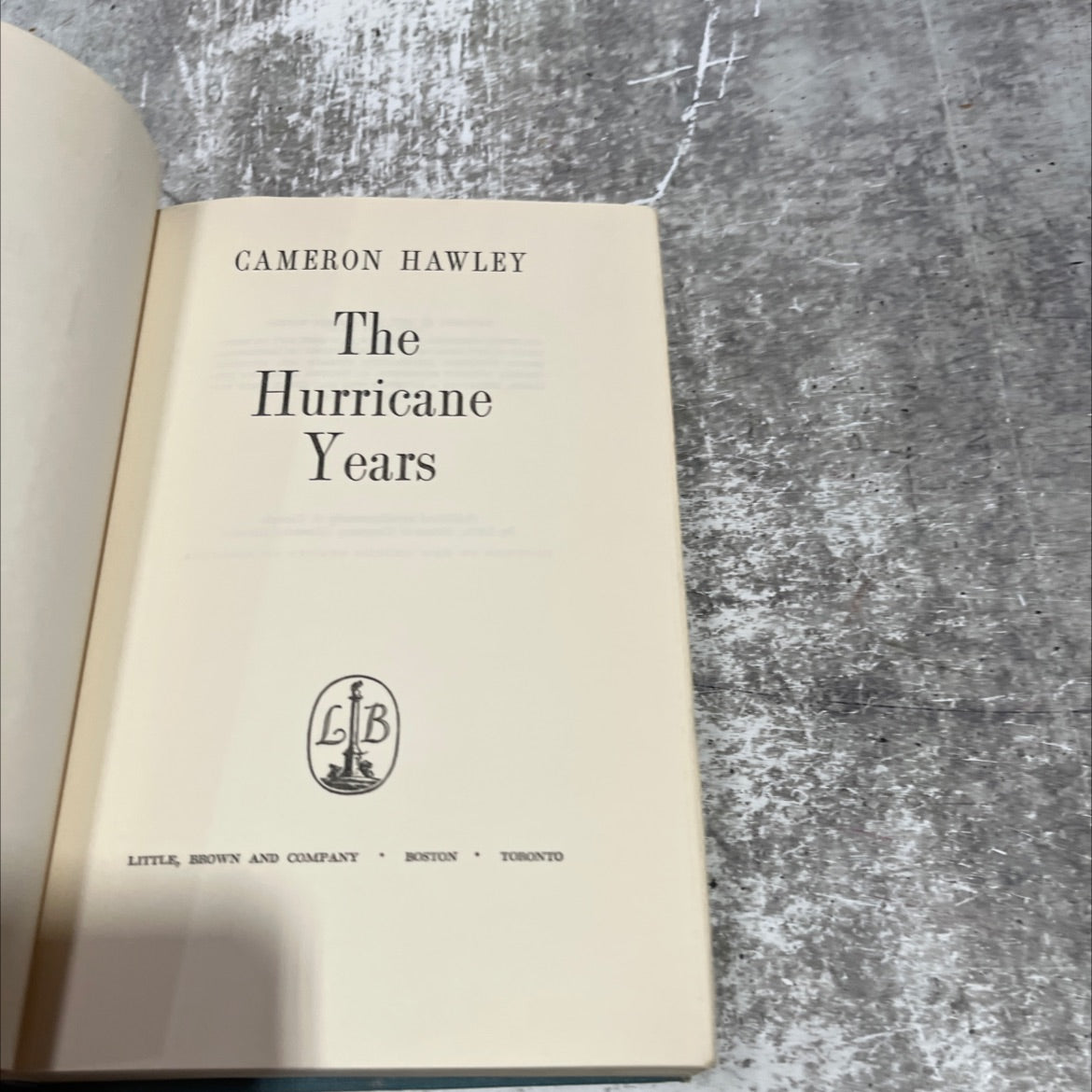 the hurricane years book, by cameron hawley, 1968 Hardcover image 2