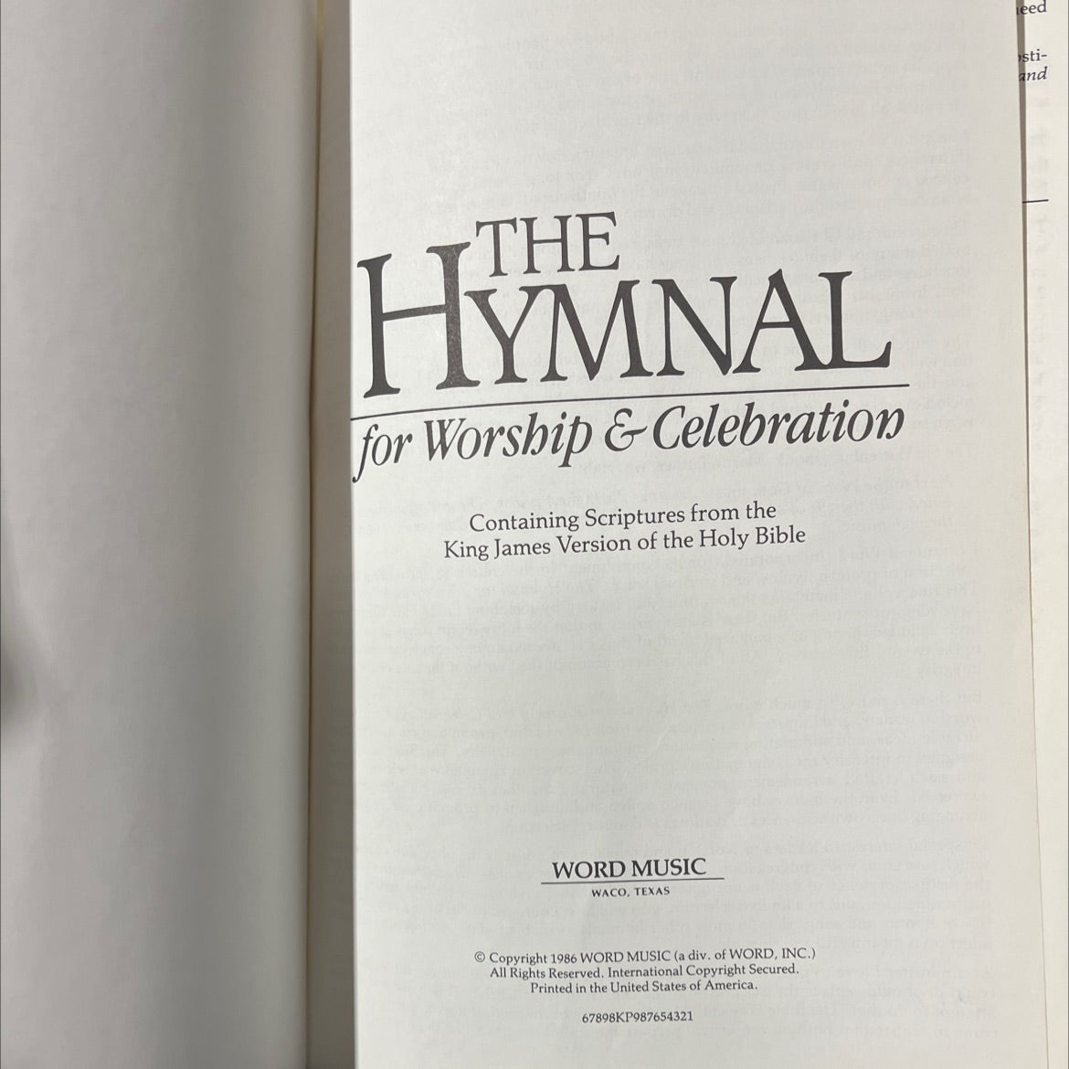 the hymnal for worship & celebration containing scriptures from the king james version of the holy bible book, by image 2