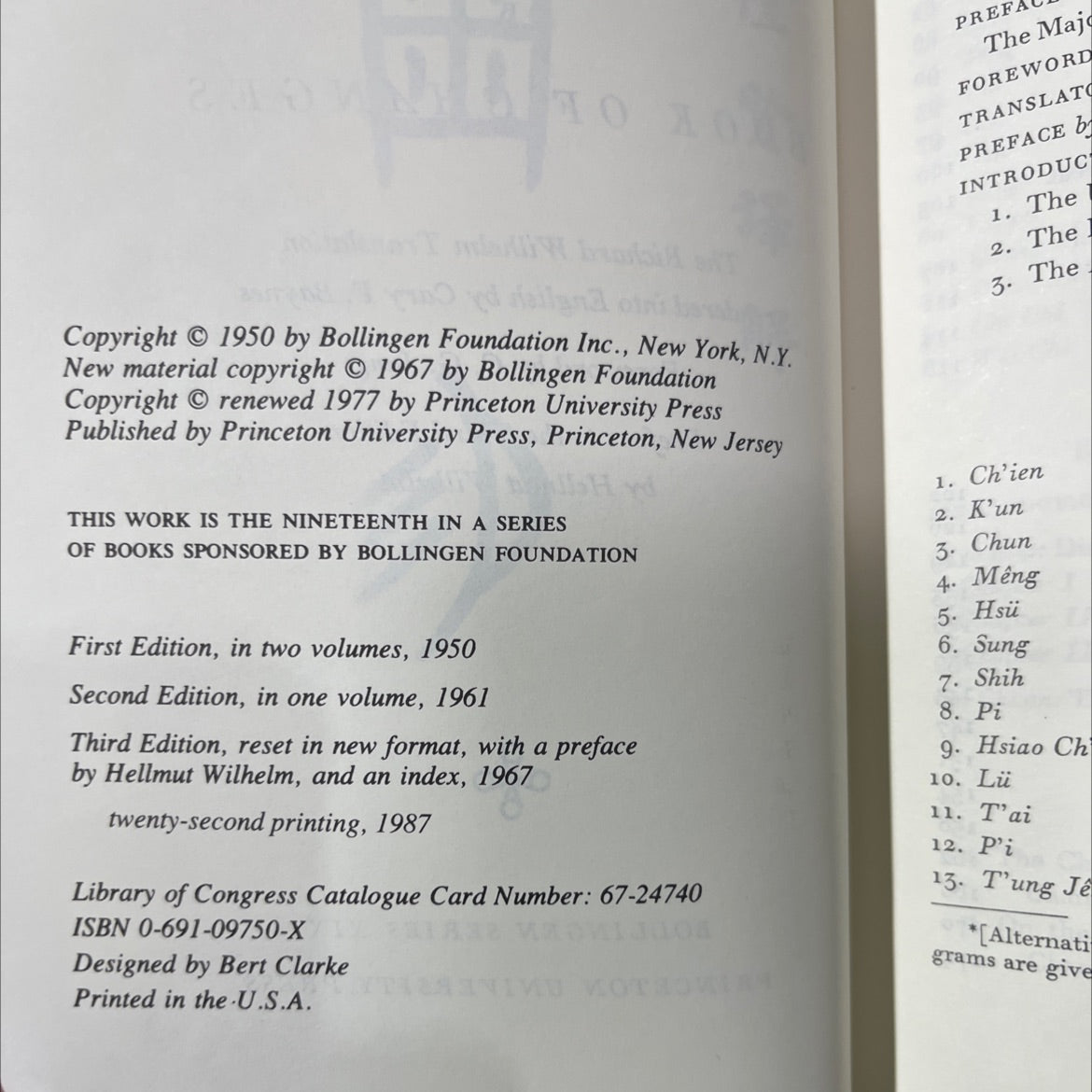 the i ching or book of changes book, by richard wilhelm, 1967 Hardcover image 3