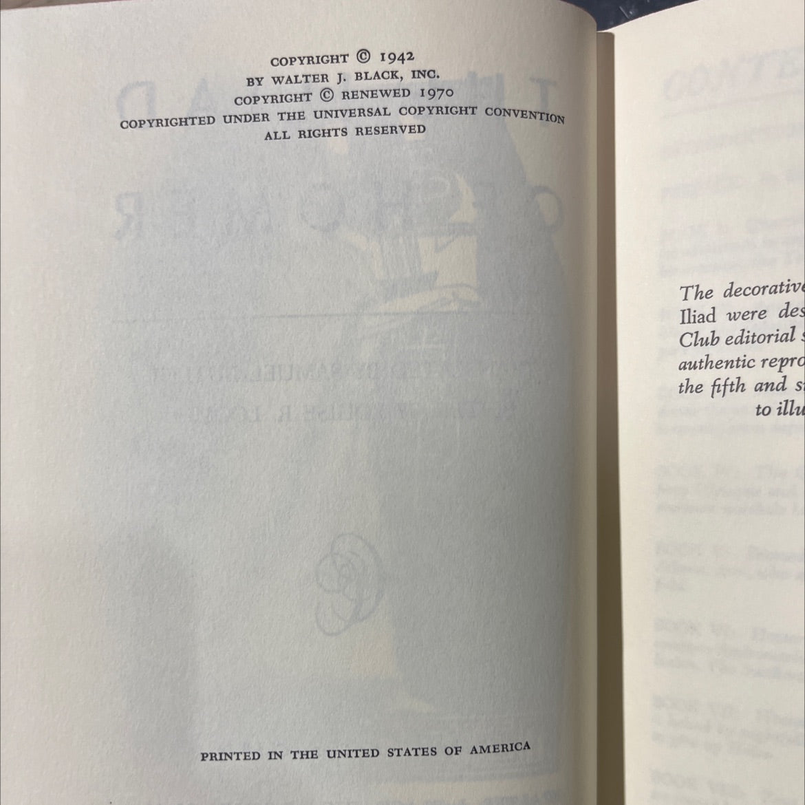 the iliad of homer book, by homer, 1970 Hardcover image 3