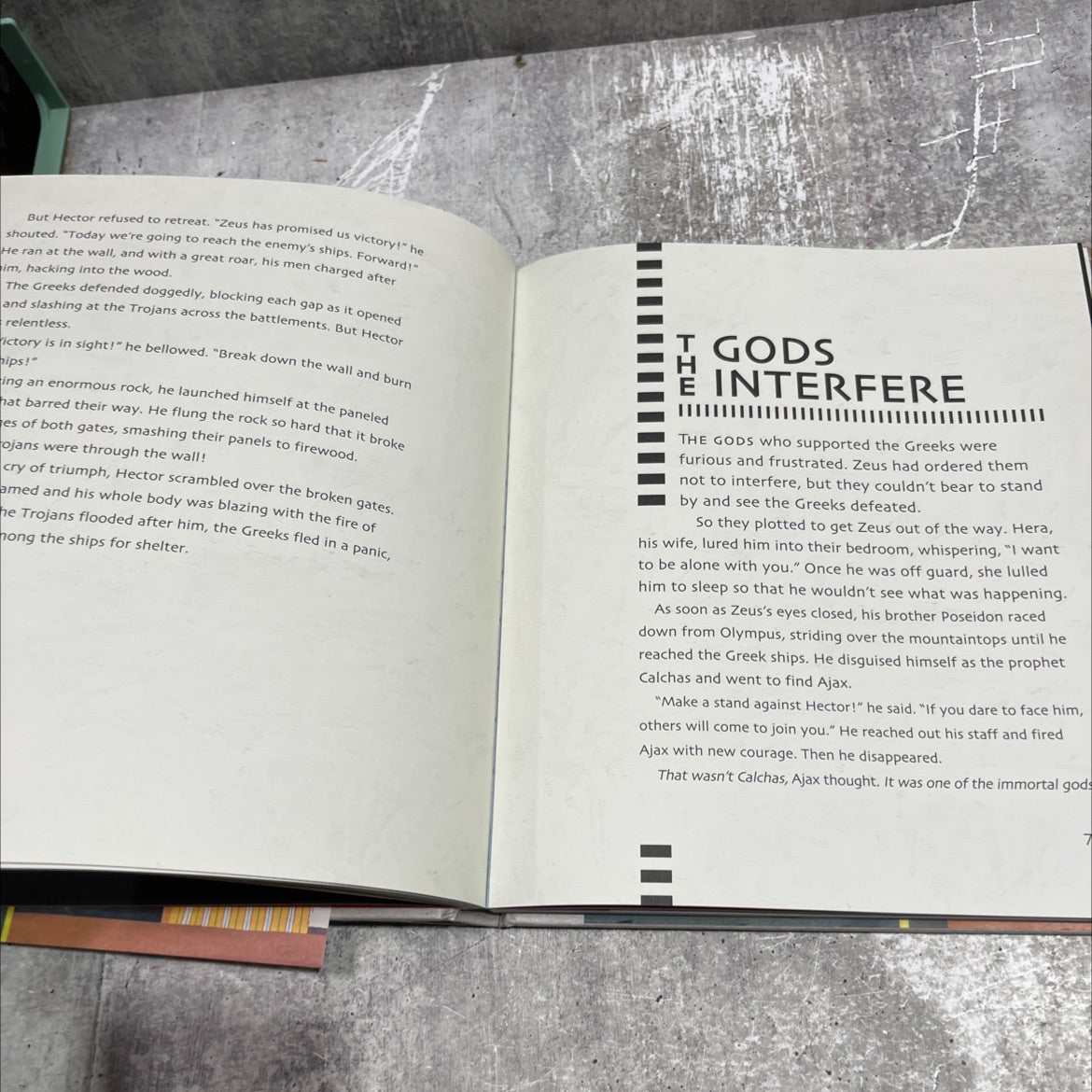 the iliad retold book, by Gillian Cross, 2023 Hardcover image 3