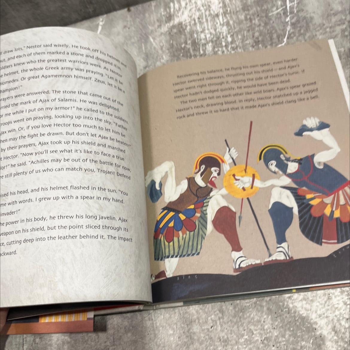 the iliad retold book, by Gillian Cross, 2023 Hardcover image 4