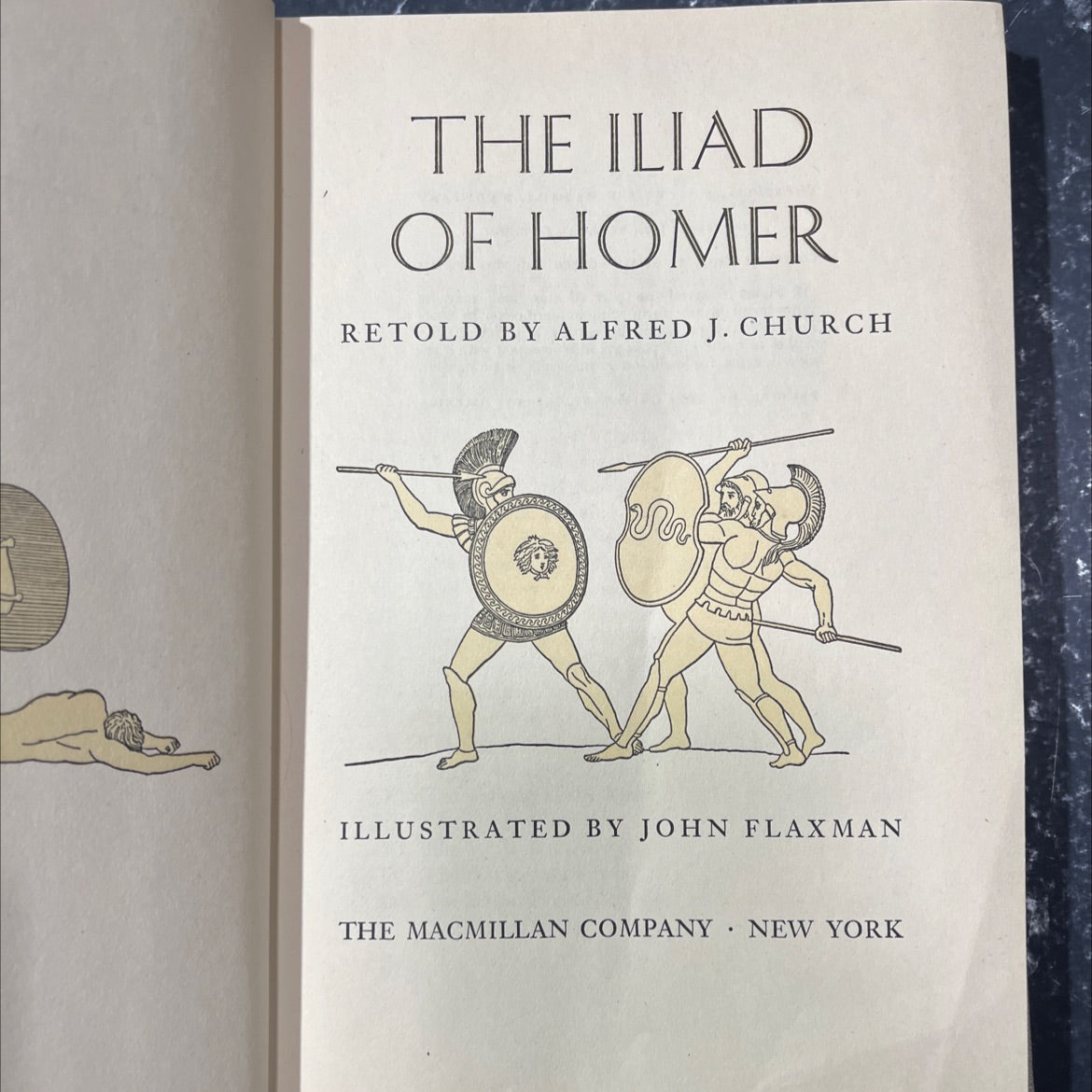the iliad book, by homer, 1951 Hardcover image 2