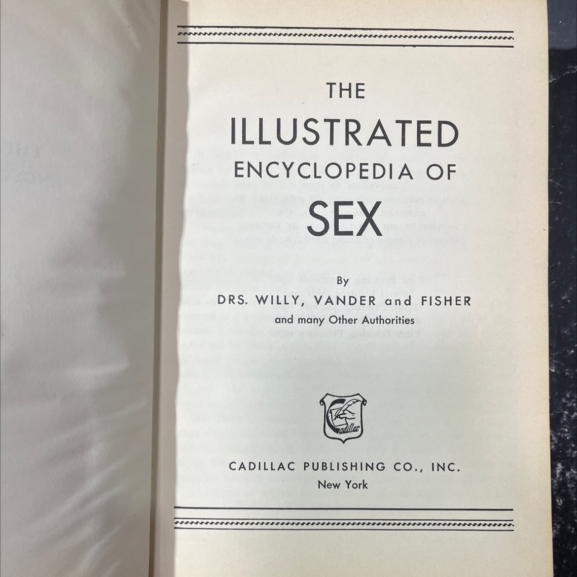 the illustrated encyclopedia of sex book, by drs. willy, vander and fisher, 1970 Hardcover image 2