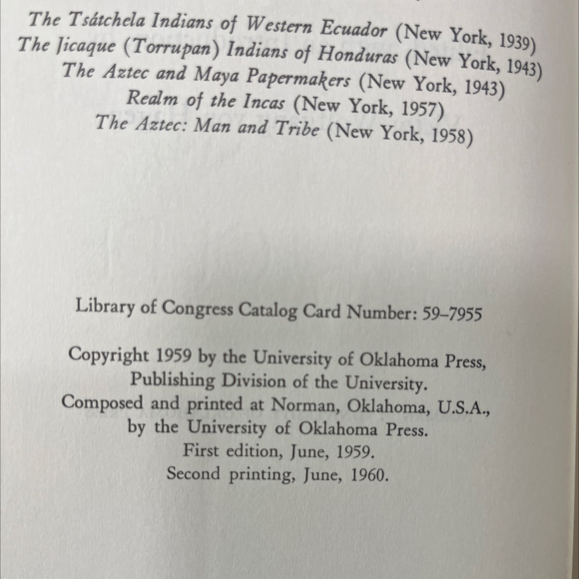the incas book, by pedro de cieza de león, 1959 Hardcover image 3