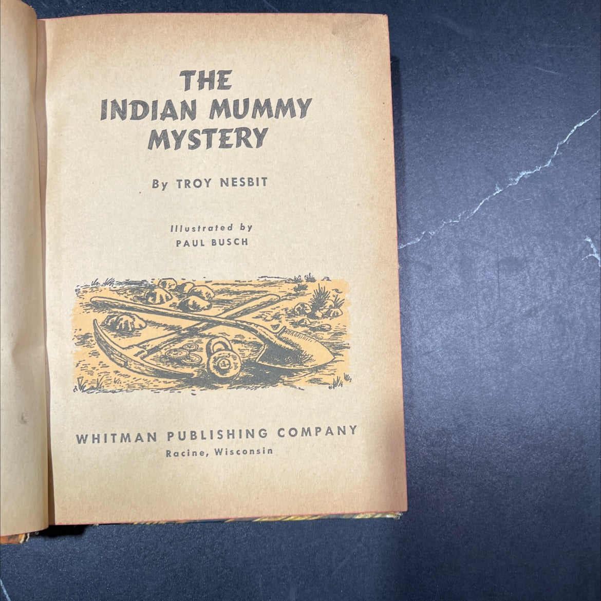 the indian mummy mystery book, by troy nesbit, 1954 Hardcover image 2