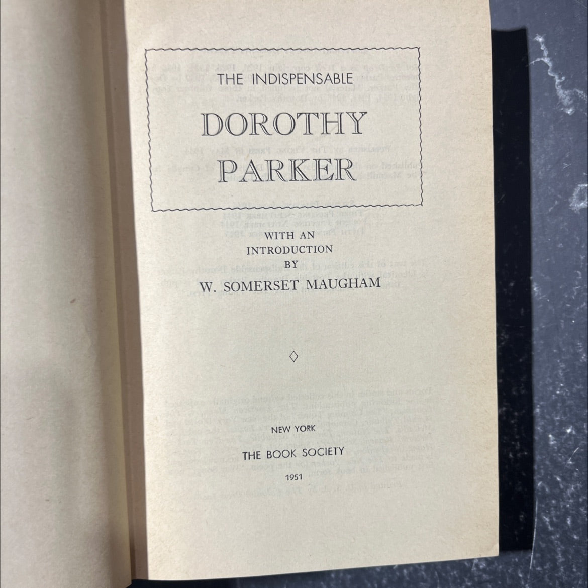 the indispensable dorothy parker book, by dorothy parker, 1944 Hardcover image 2