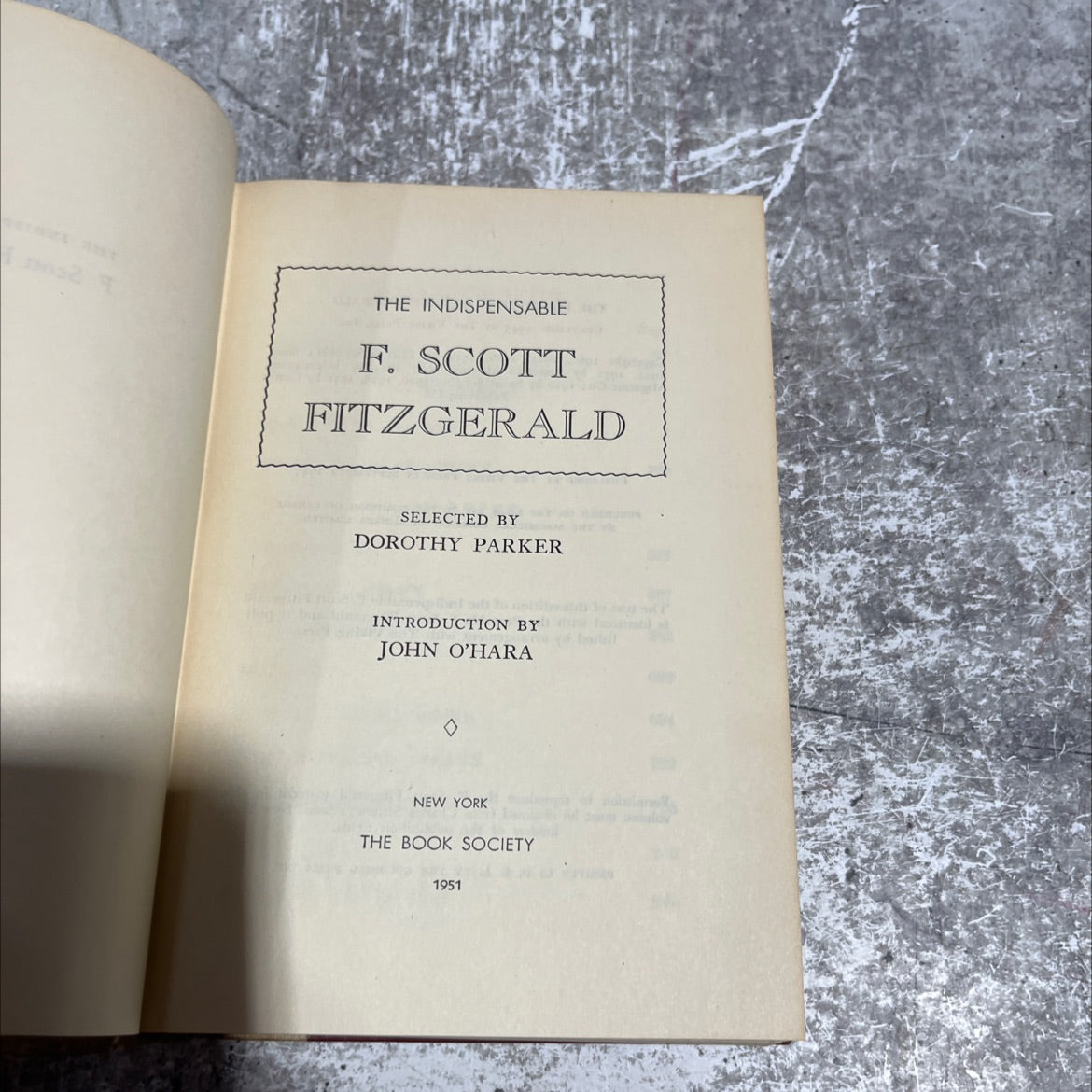 the indispensable f. scott fitzgerald book, by f. scott fitzgerald, 1951 Hardcover image 2