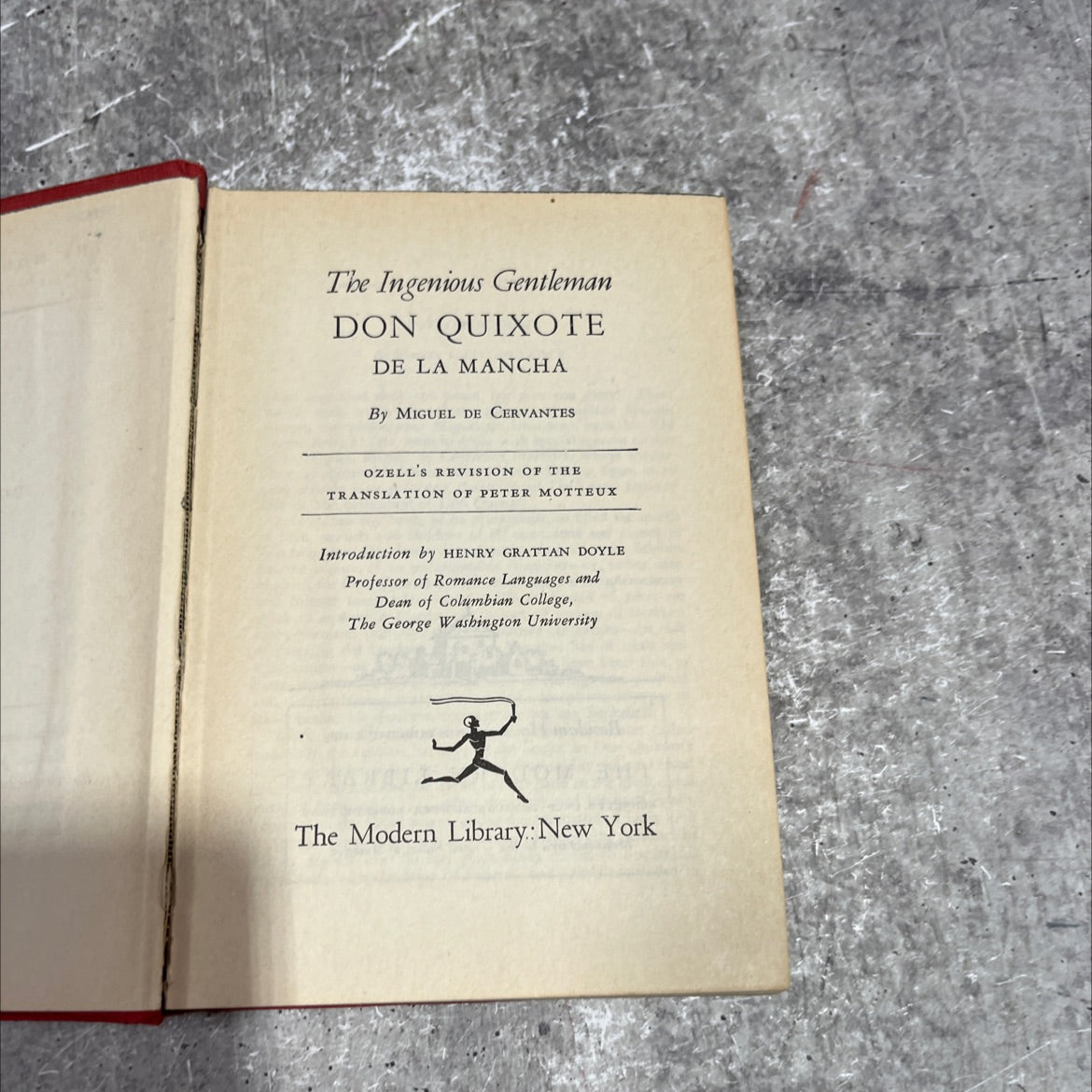 the ingenious gentleman don quixote de la mancha book, by miguel de cervantes, 1950 Hardcover image 2