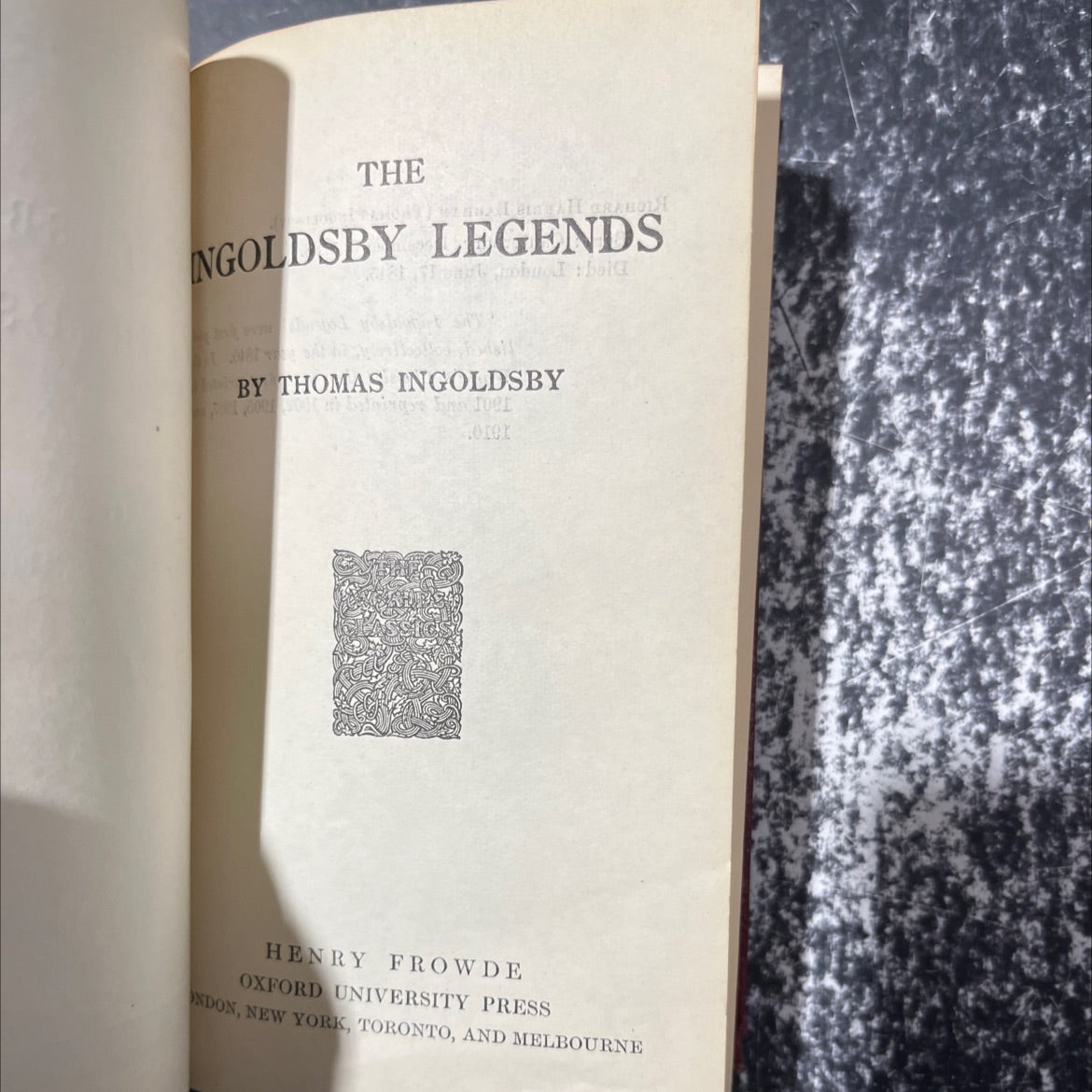 the ingoldsby legends book, by thomas ingoldsby, 1910 Leather image 2