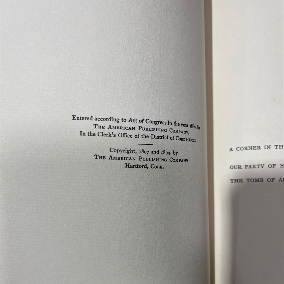 the innocents abroad or the new pilgrims' progress book, by mark twain, 1906 Hardcover image 3