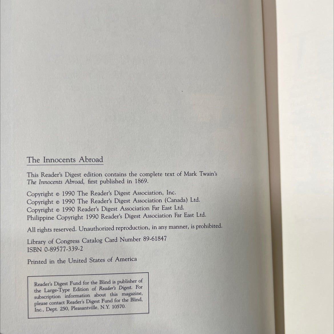 the innocents abroad or the new pilgrims' progress book, by Mark Twain, 1990 Hardcover image 3