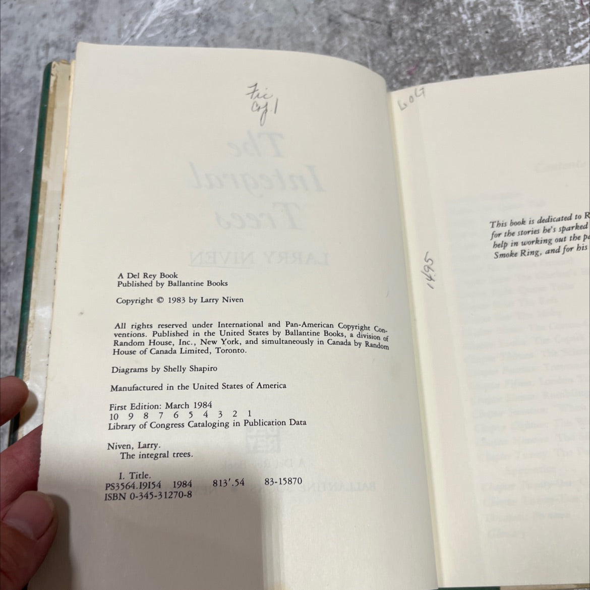 the integral trees book, by larry niven, 1984 Hardcover image 3