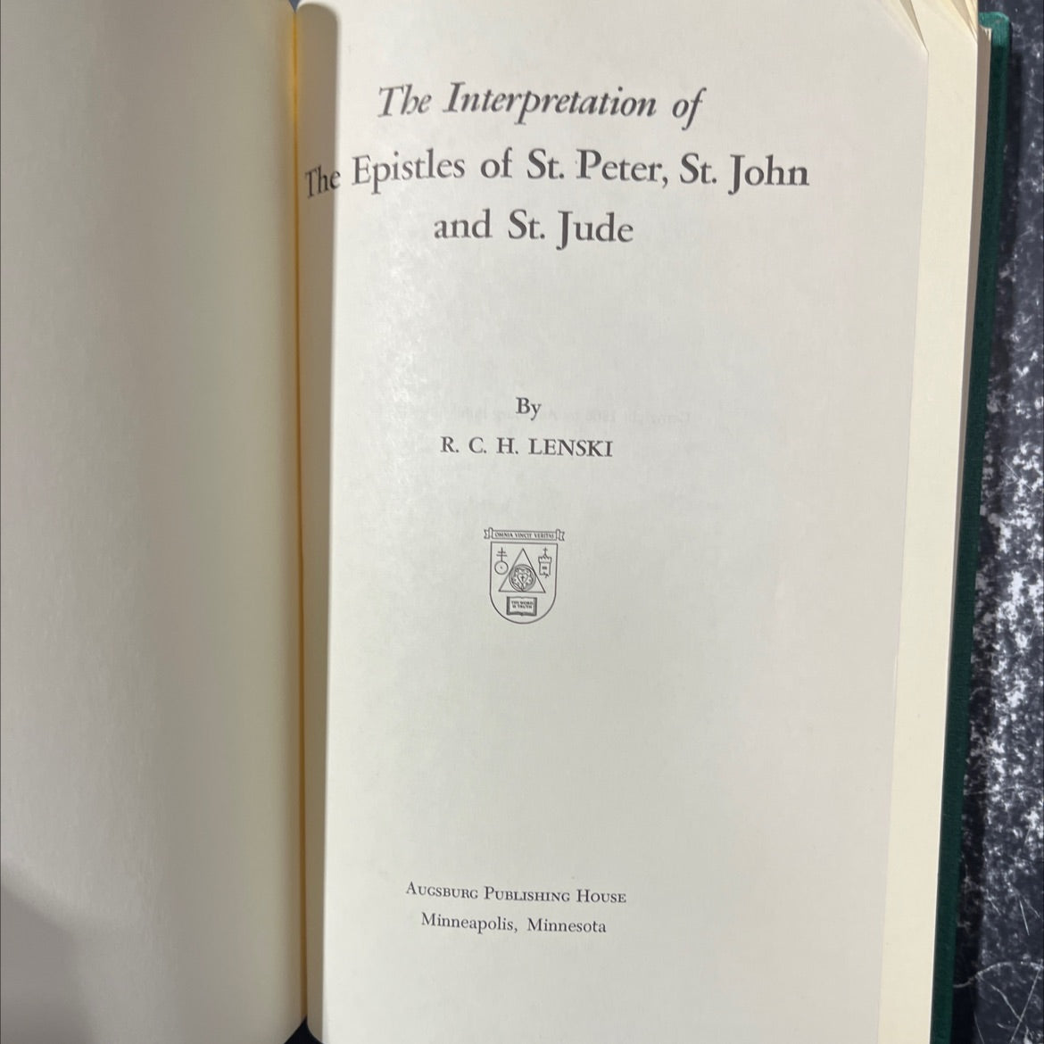 the interpretation of the epistles of st. peter, st. john and st. jude book, by r. c. h. lenski, 1966 Hardcover image 2
