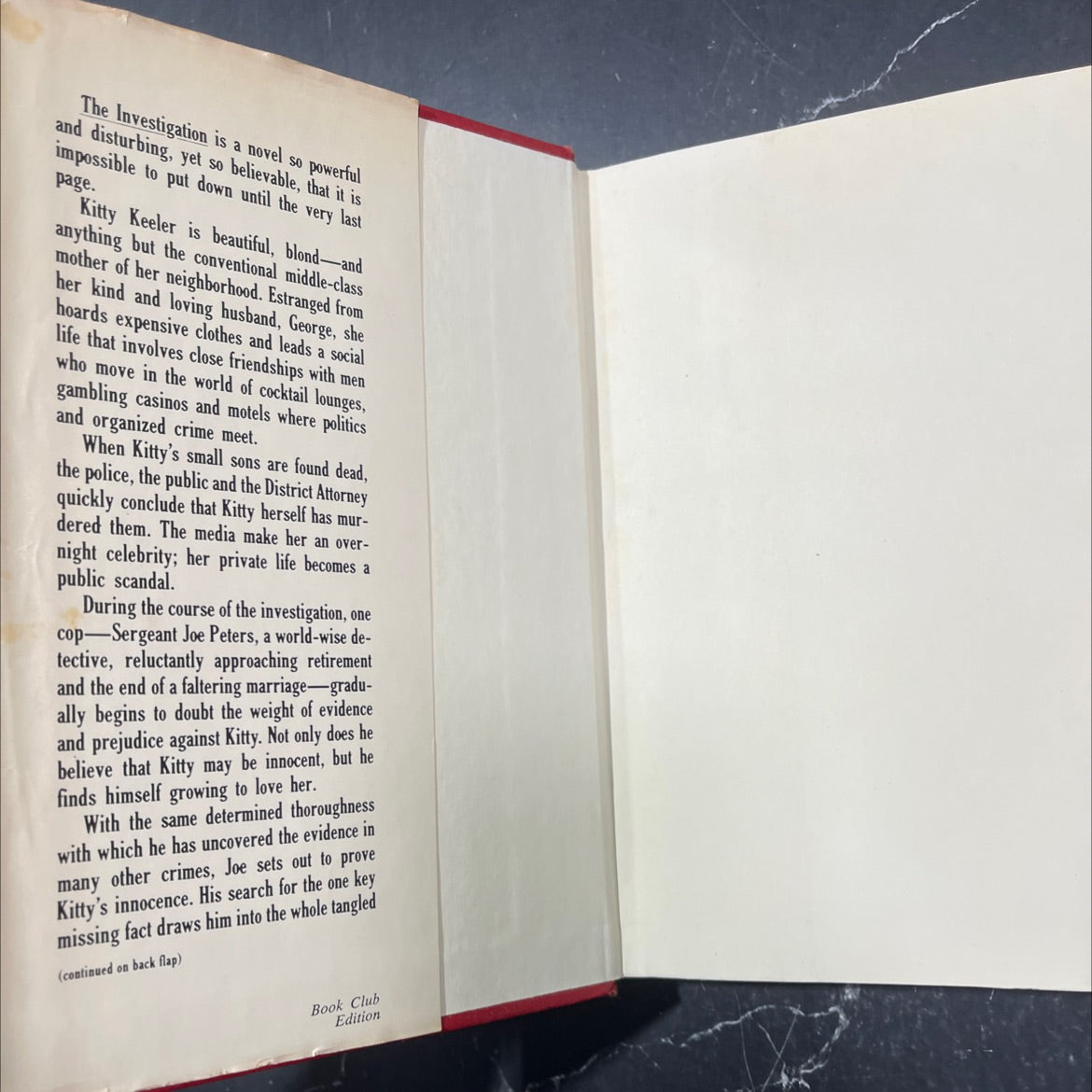 the investigation book, by dorothy uhnak, 1977 Hardcover image 4