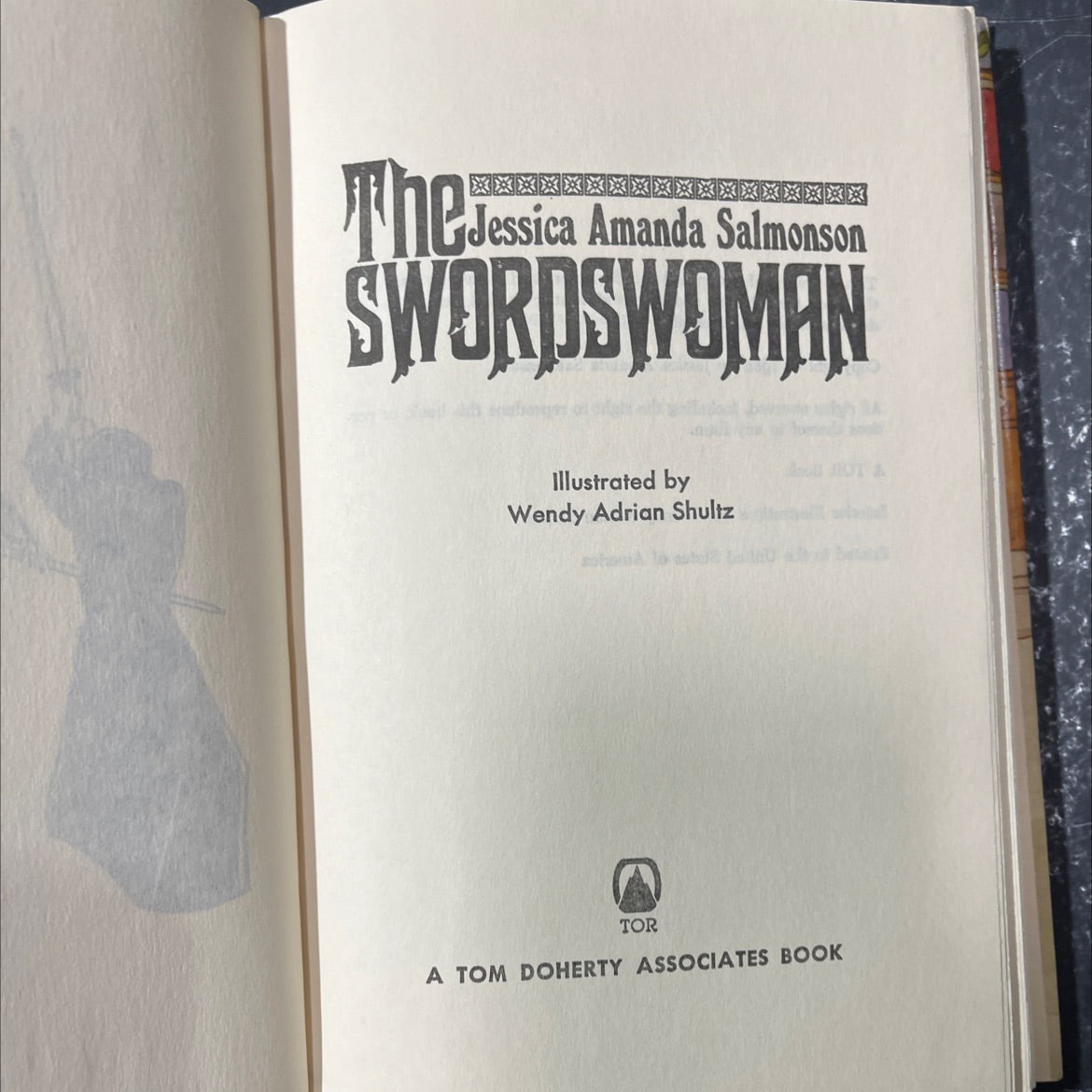 the jessica amanda salmonson swordswoman book, by Jessica Amanda Salmonson, 1982 Hardcover image 2