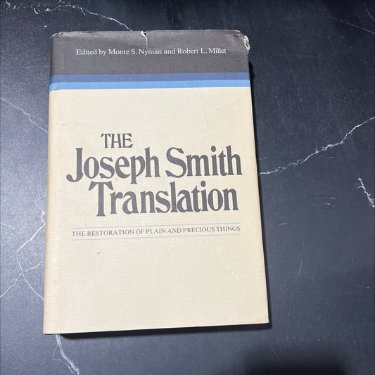 the joseph smith translation the restoration of plain and precious things book, by monte s. nyman and robert l. millet, image 1